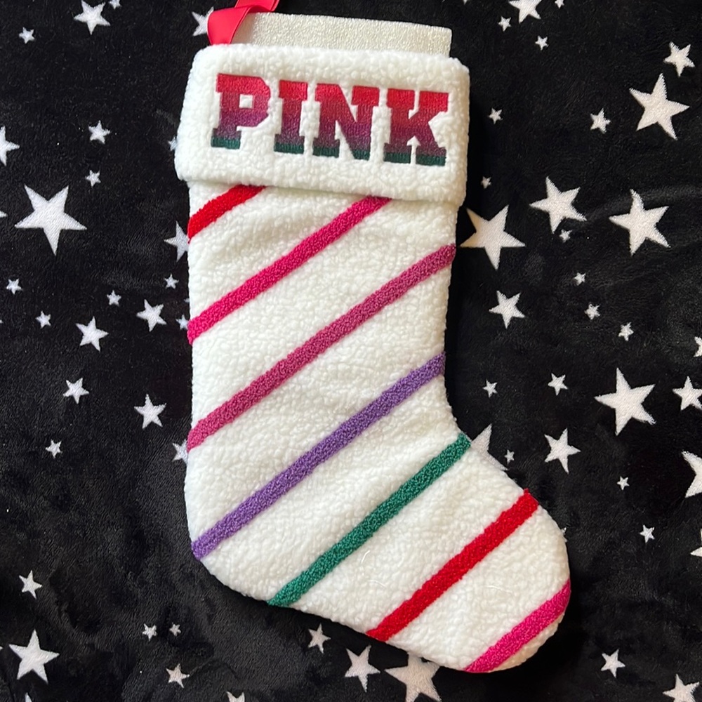 Pink Victoria’s Secret stocking